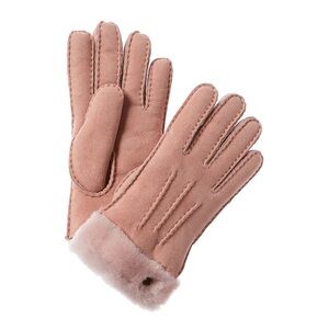 UGG Shearling Gloves Pink size Large